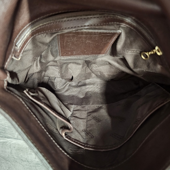 Coach Bags Monterey Brown Leather Flap Crossbody Bag Vintage Crossbody - Picture 6 of 13